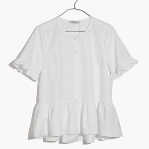 Madewell Studio Ruffle-Hem Top